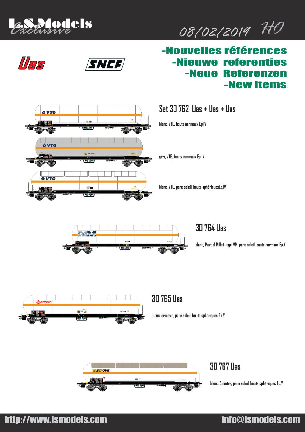 LS Models - Wagons Uas SNCF