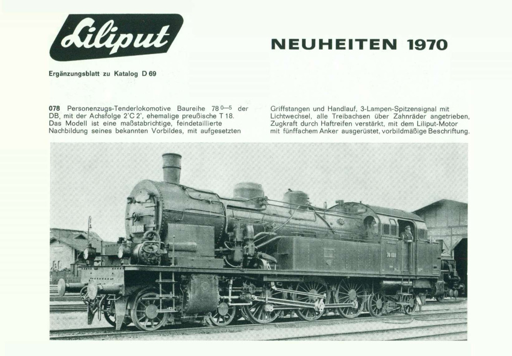 Liliput - Neuheiten 1970