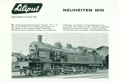 Neuheiten 1970 - Liliput
