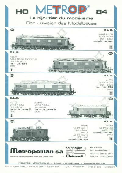 Katalog 1984 - Metropolitan