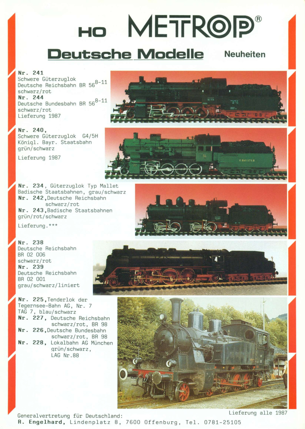 Metropolitan - Katalog Neuheiten Deutsche Modelle 1987