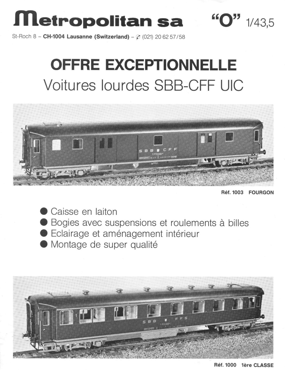 Metropolitan - Prospekt Spezialofferte Personenwagen
