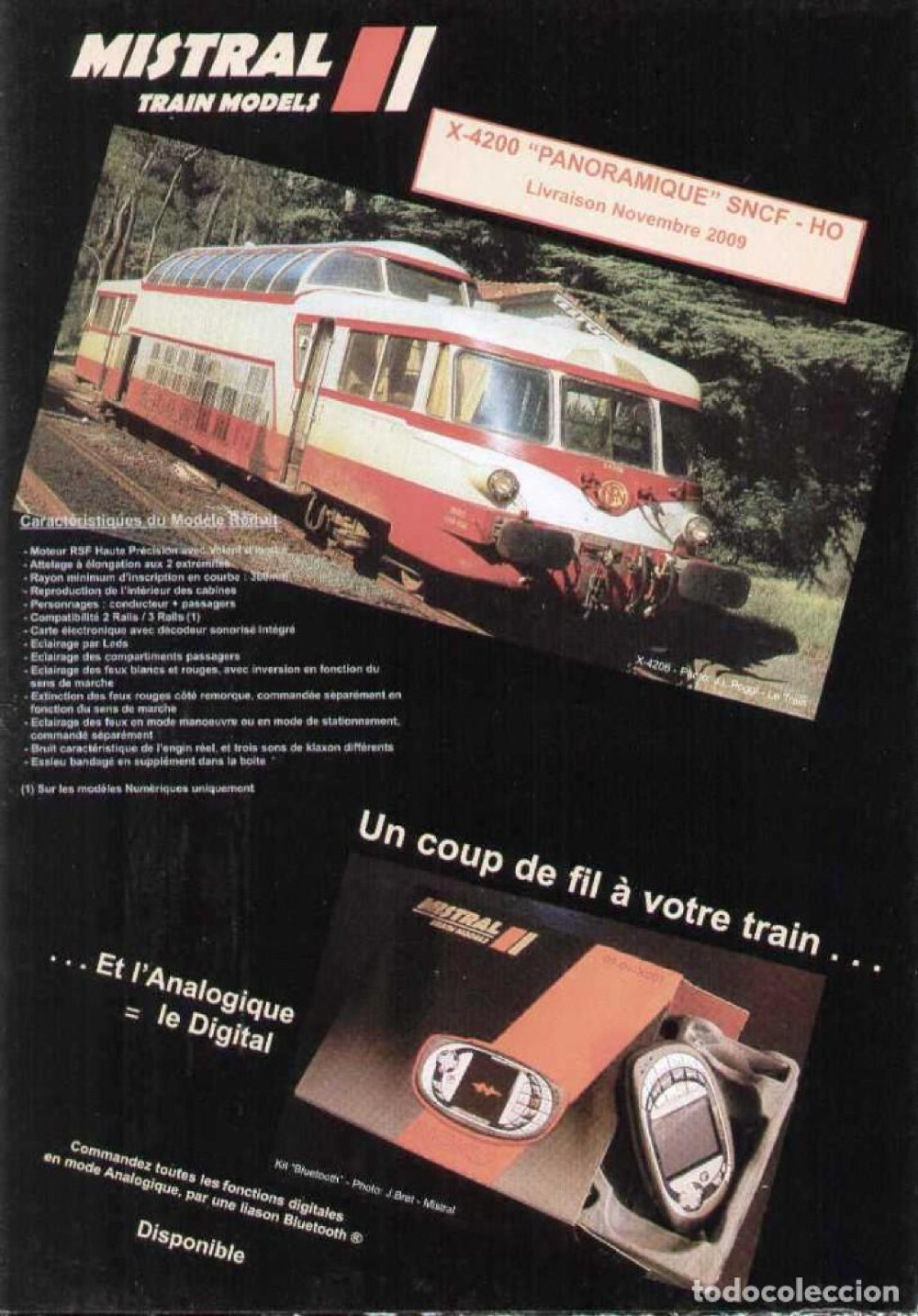 Mistral Train Models - Autorail X 4200 Panoramique