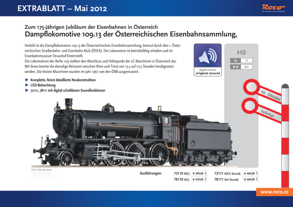 Roco - Extrablatt - Mai 2012