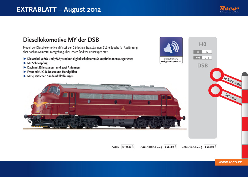 Roco - Extrablatt - August 2012