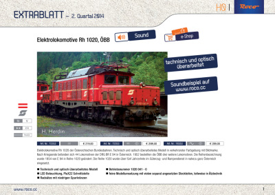 Extrablatt - 2. Quartal 2014 - Roco
