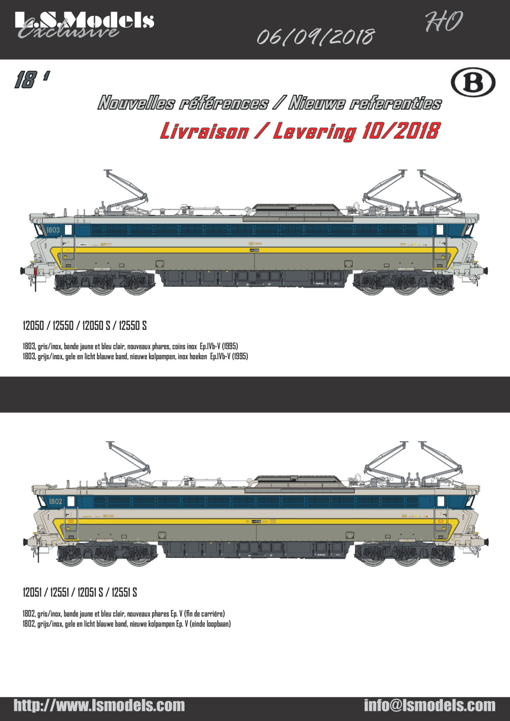 LS Models - Locomotive 18.1 SNCB
