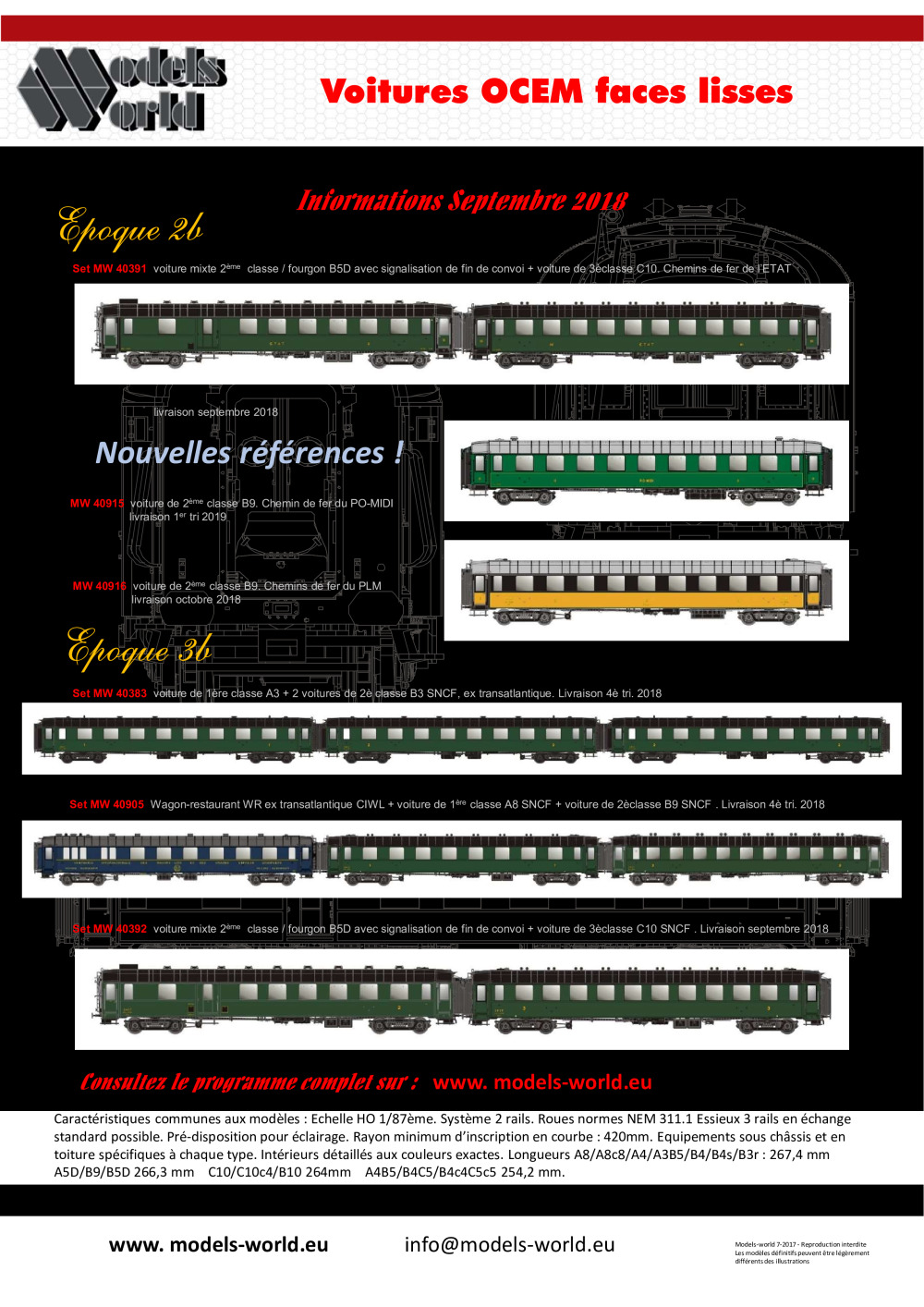 LS Models - Voitures OCEM faces lisses