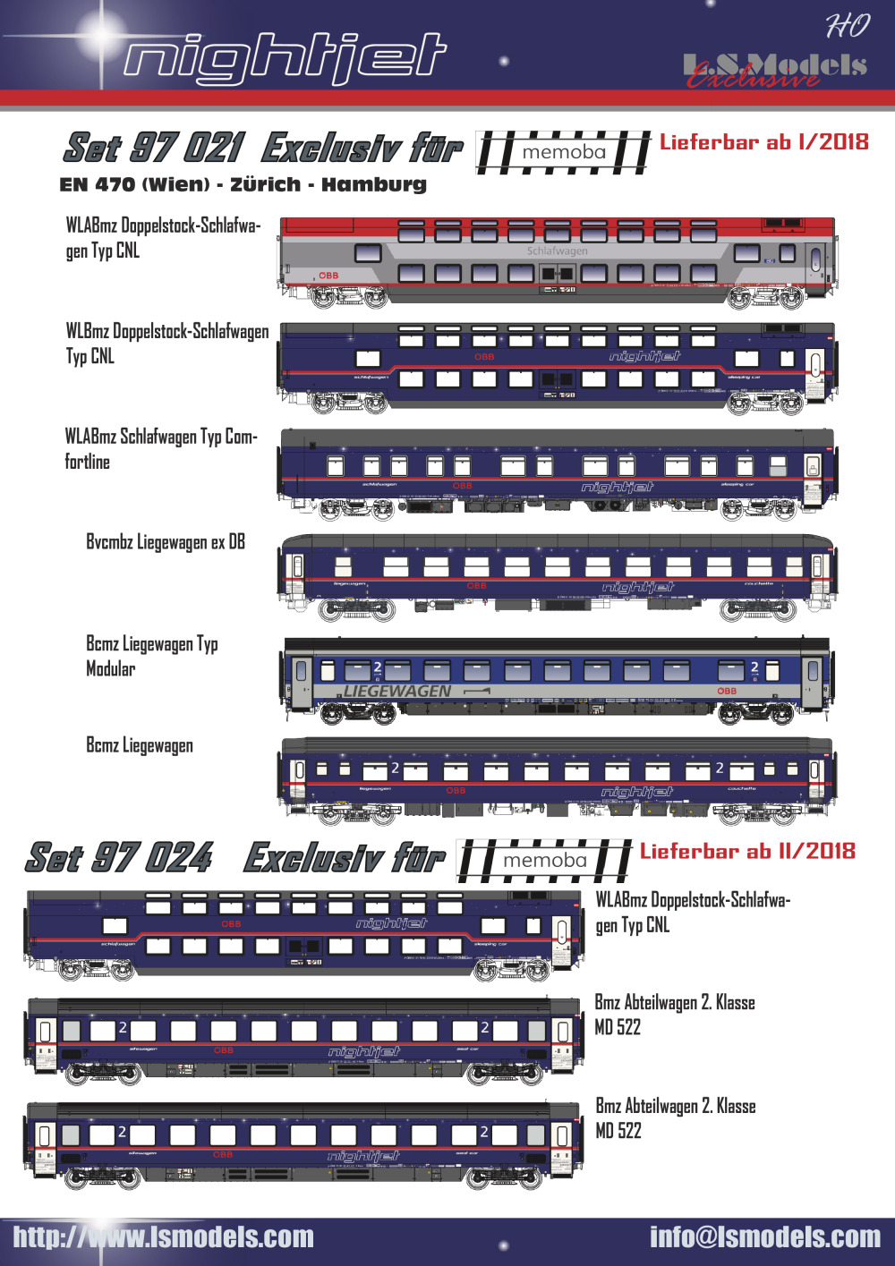 LS Models - ÖBB Nightjet