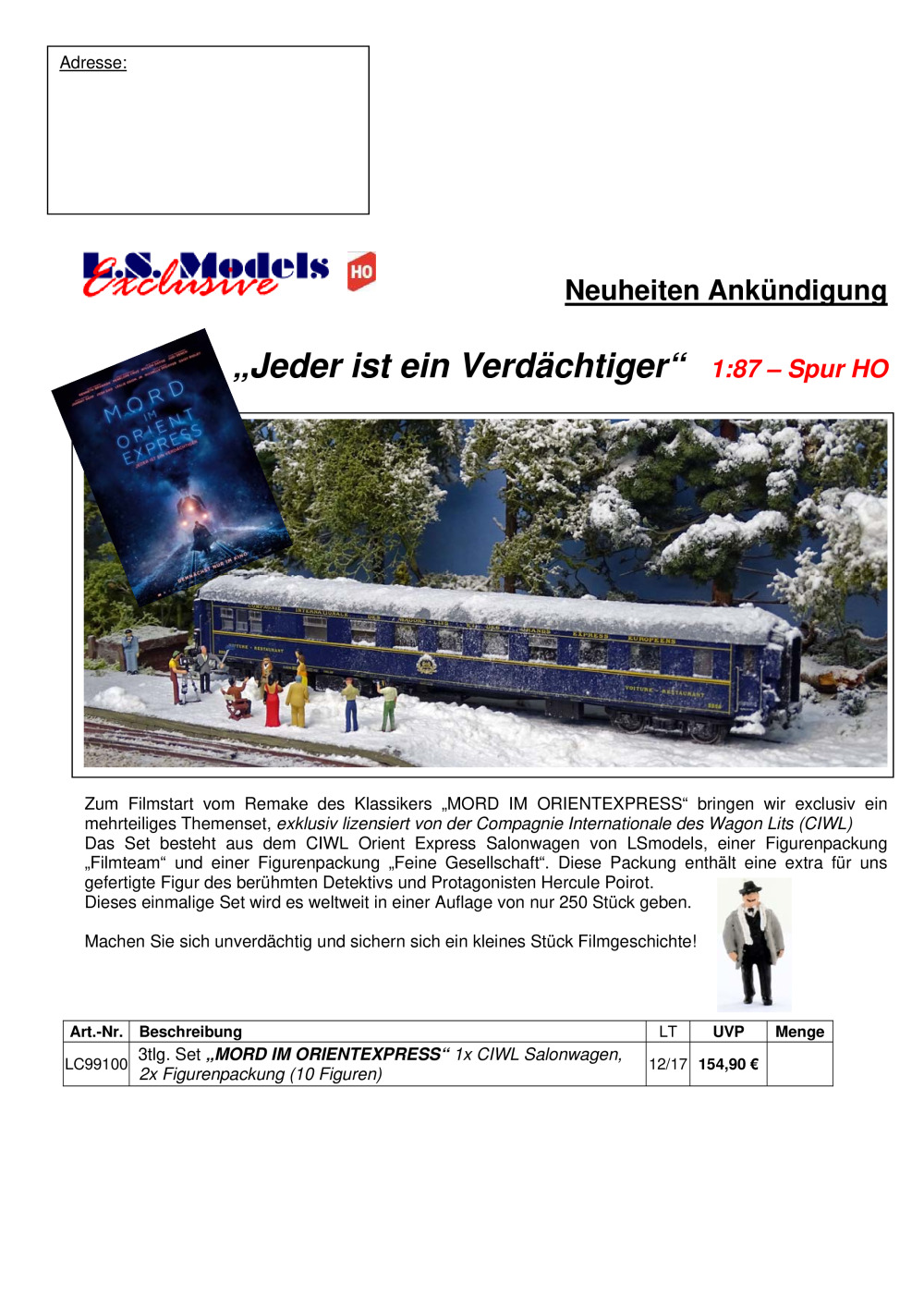 LS Models - Mord im Orientexpress