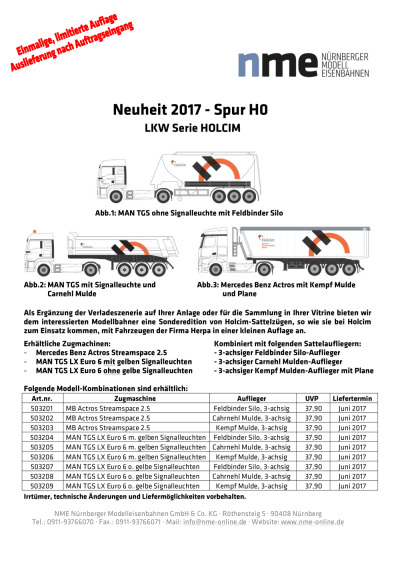 LKW Serie HOLCIM