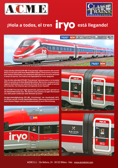 ETR 400 “Frecciarossa IRYO” (ref. 70207 / 79207)