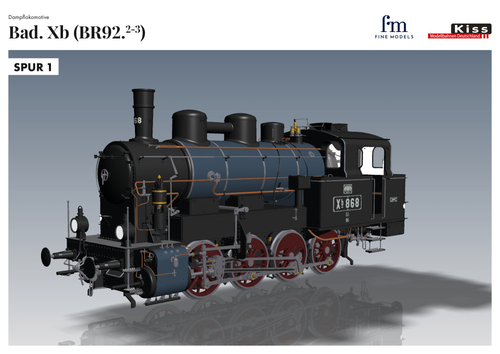 Kiss Modellbahnen Deutschland - Bad. Xb (BR92. 2-3) Dampflokomotive