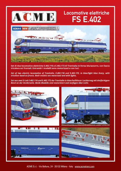 Locomotive elettriche FS E.402 (ref. 60644)