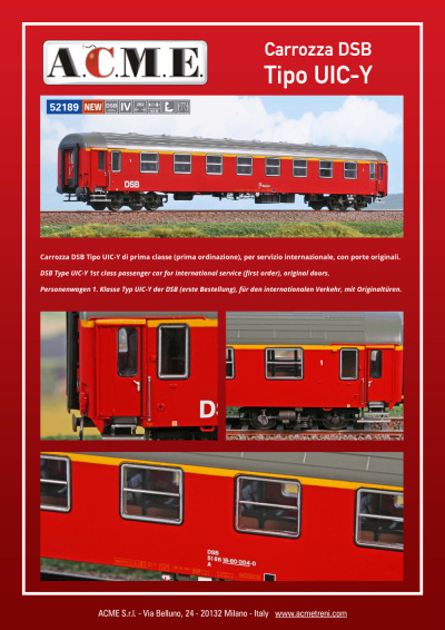 Carrozza DSB Tipo UIC-Y (ref. 52189)