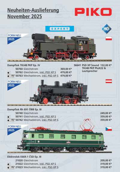 Neuheiten-Auslieferung November 2025