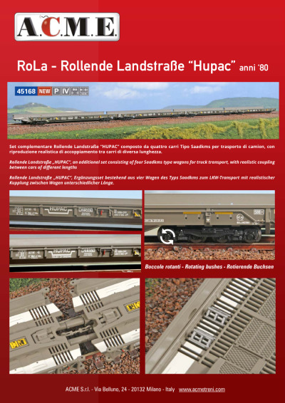 RoLa - Rollende Landstraße "Hupac" anni '80 (ref. 45168)