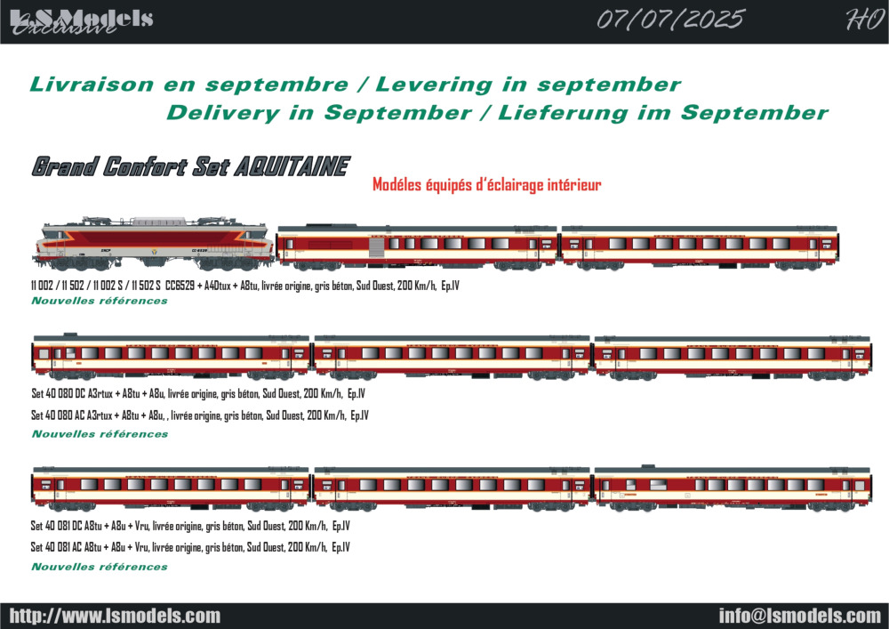 LS Models - Deliveries September 2025