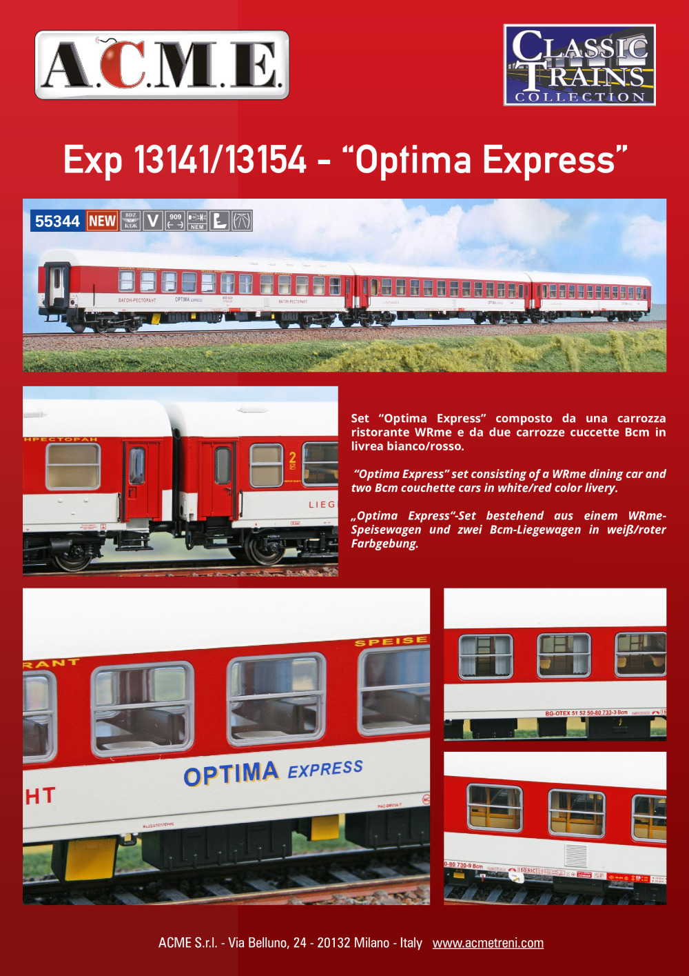 ACME - Anonima Costruzioni Modellistiche Esatte - "Optima Express" set (ref. 55344)