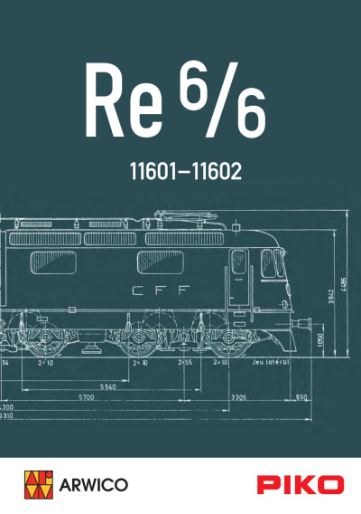 SBB CFF FFS - Re 6/6 11601 et 11602