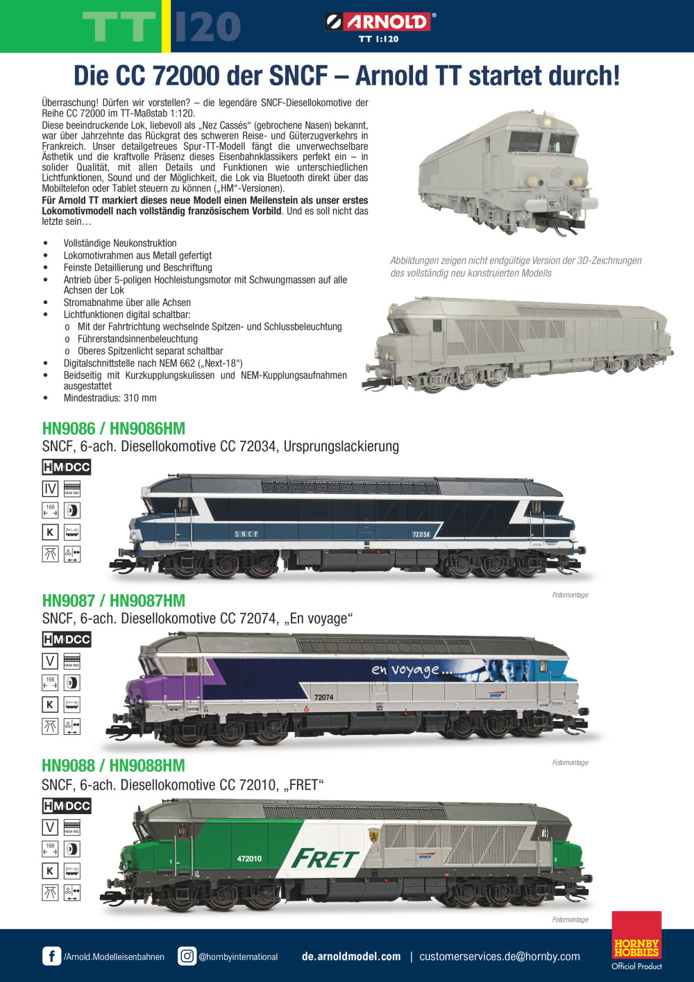 Arnold - Die CC 72000 der SNCF
