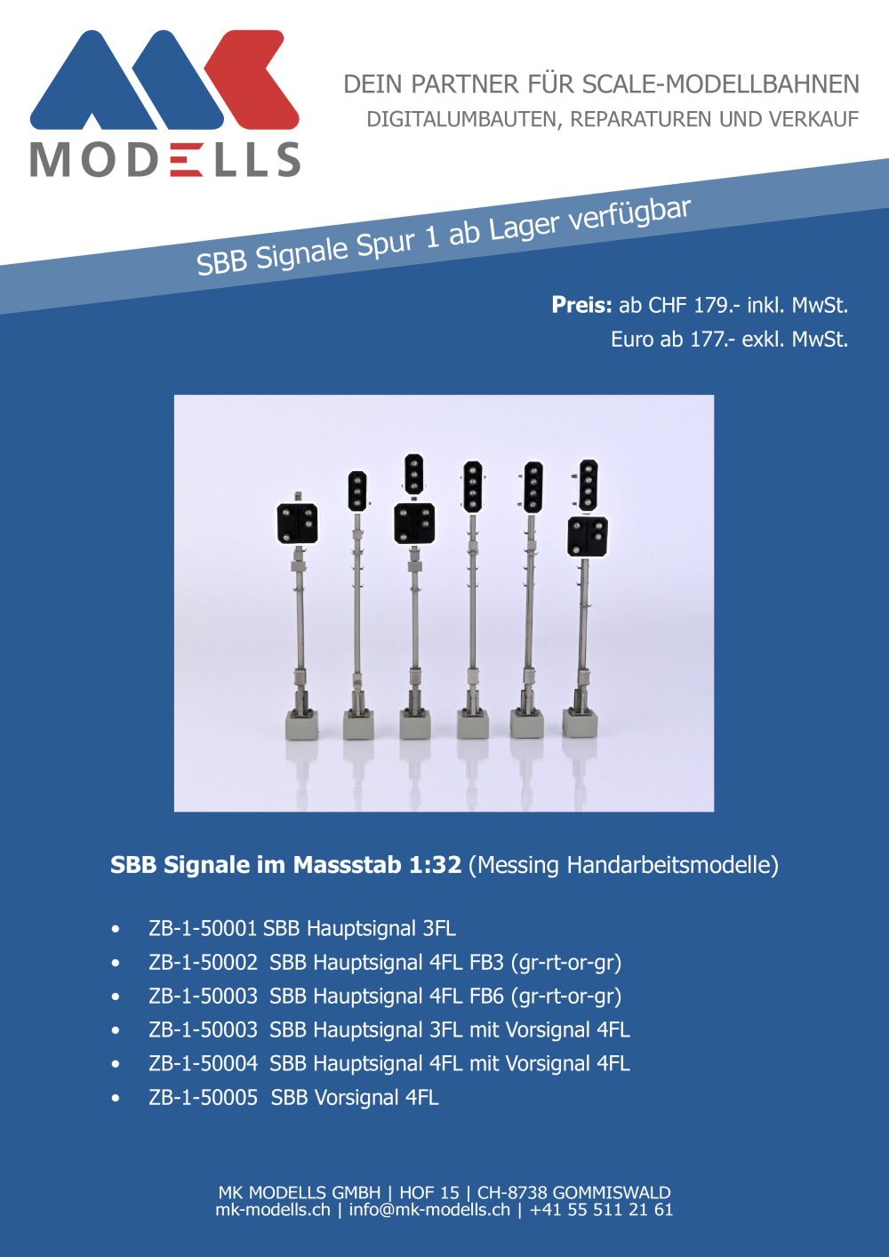 MK-Modells - SBB Signale