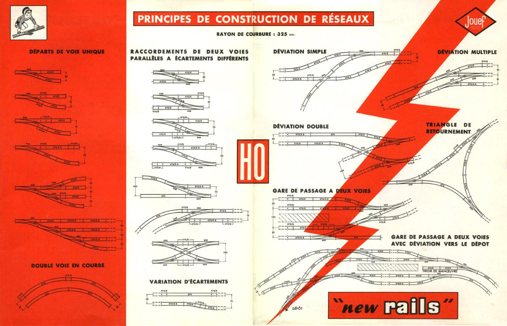 Jouef - Prospectus "new rails" 1960