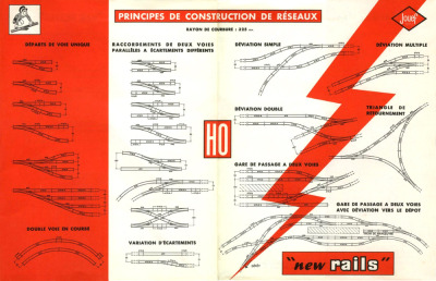 Prospectus "new rails" 1960 - Jouef