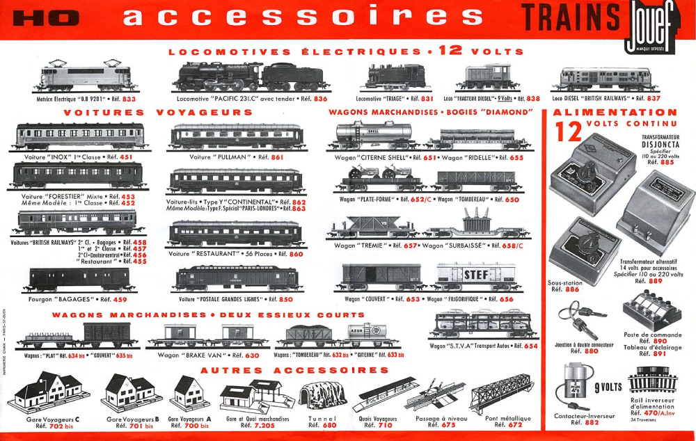 Jouef - Mini-catalogue 1962