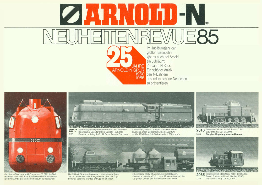 Arnold - Neuheiten 1985