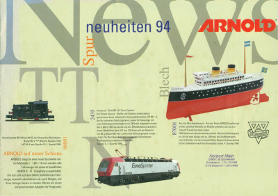 Neuheiten 1994 - Arnold