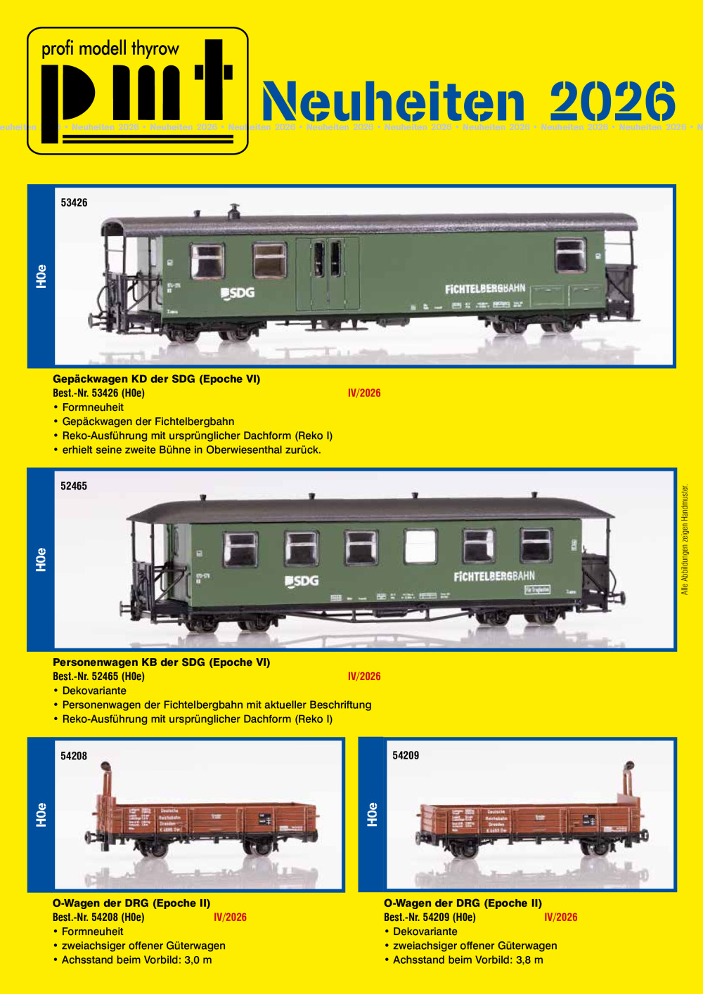 PMT - Profi Modell Thyrow - Neuheiten 2026
