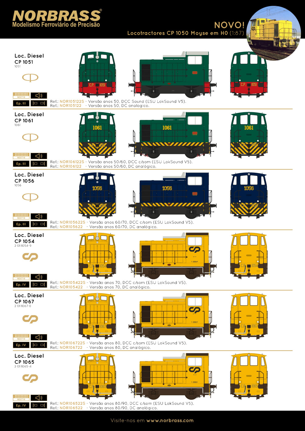 Norbrass - CP 1050 Gaston Moyse shunters