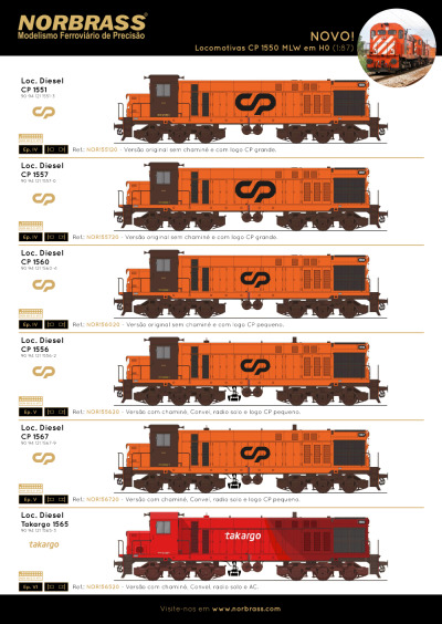 CP 1550 MLW locomotives