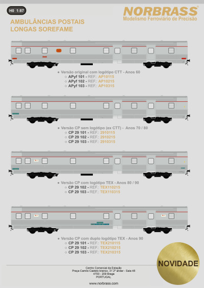 Ambulâncias postais longas