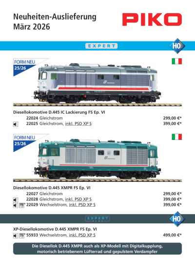 Neuheiten-Auslieferung März 2026