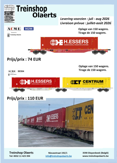 Wagons de marchandises / Goederenwagons "H. ESSERS"
