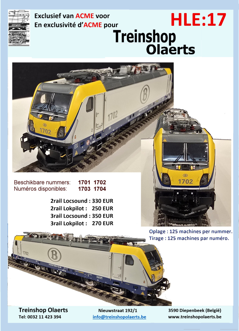 Treinshop Olaerts - SNCB NMBS - HLE 17