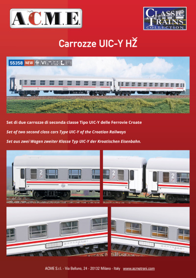 HŽ - Carrozze UIC-Y (ref. 55358)