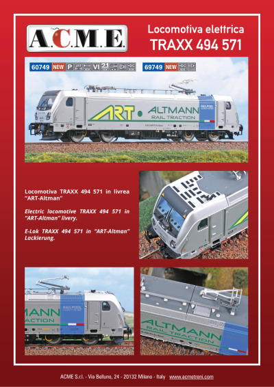 Locomotiva elettrica TRAXX 494 571 (ref. 60749 / 69749)