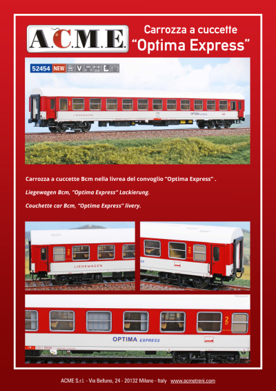 Carrozza a cuccette "Optima Express" (ref. 52454)