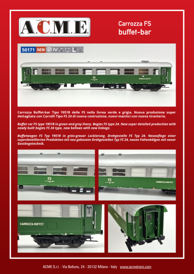 Carrozza FS buffet-bar (ref. 50171)