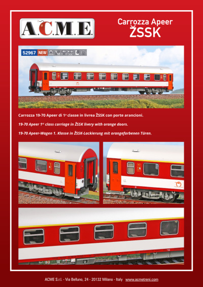 ŽSSK - Apeer 1st class coach (ref. 52967)