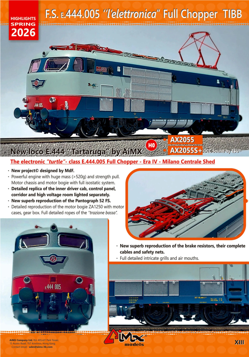 AiMX - Highlights Spring 2026 - FS E.444.005 "l'elettronica" full chopper TIBB