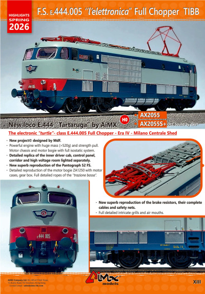 Highlights Spring 2026 - FS E.444.005 "l'elettronica" full chopper TIBB