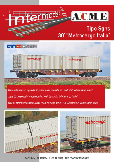 Tipo Sgns 30’ "Metrocargo Italia" (ref. 40439)