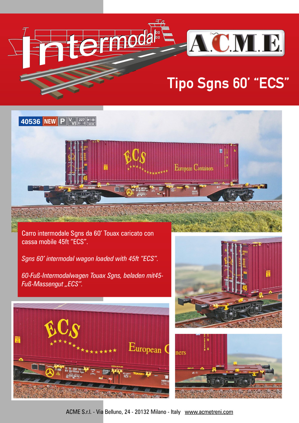 ACME - Anonima Costruzioni Modellistiche Esatte - Tipo Sgns 60’ "ECS" (ref. 40536)