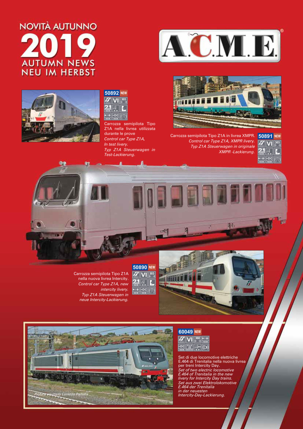 ACME - Anonima Costruzioni Modellistiche Esatte - Novelties Autumn 2019