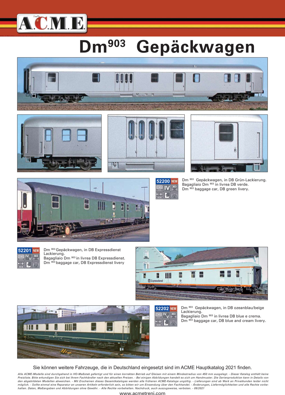 ACME - Anonima Costruzioni Modellistiche Esatte - DB - Dm903 baggage car