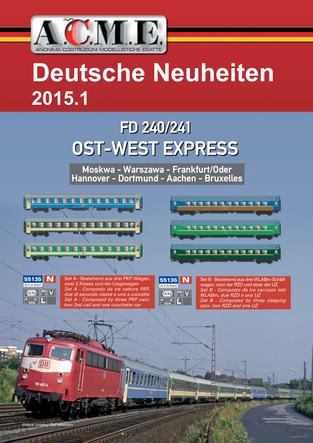 ACME - Anonima Costruzioni Modellistiche Esatte - German novelties 2015.1